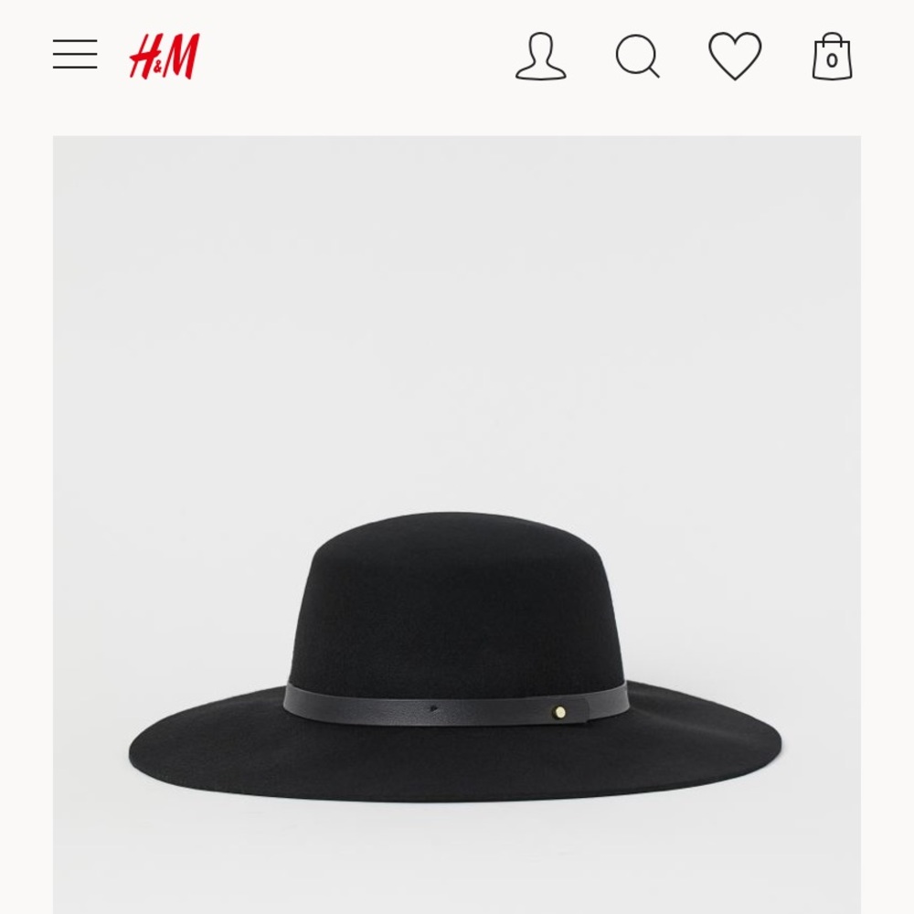 Black Wool Hat